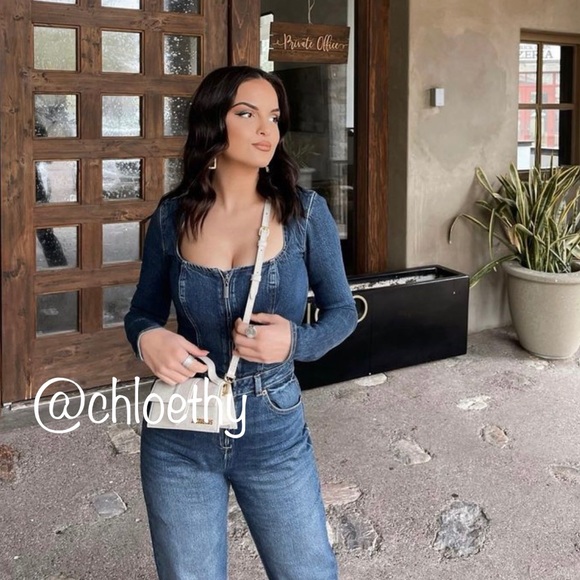 Zara DENIM TRF JUMPSUIT - Picture 8 of 16